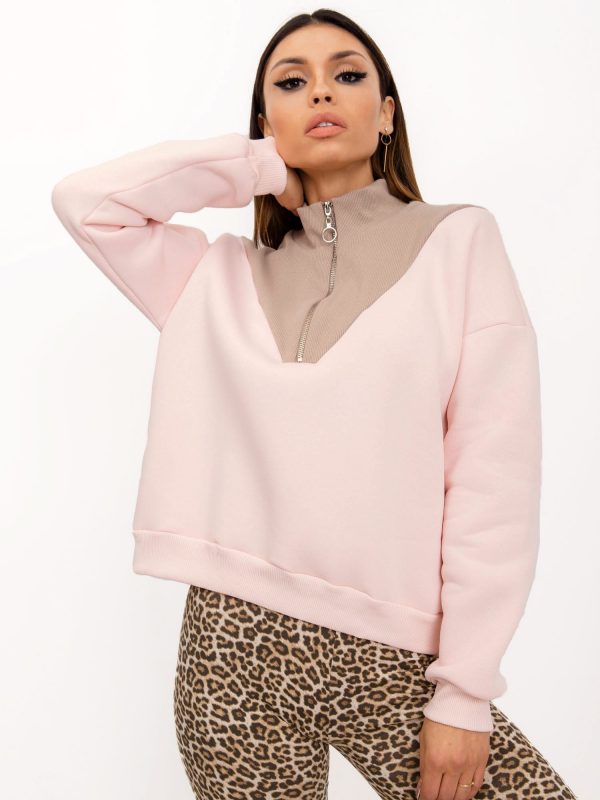 RUE PARIS Candice light pink sweatshirt