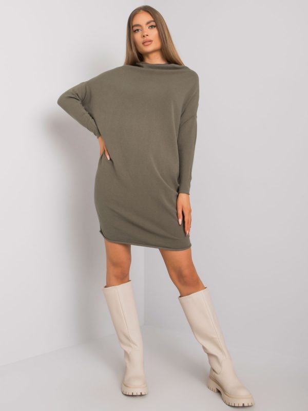 Khaki knitted dress Lisle OCH BELLA