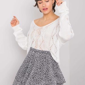 White openwork sweater Maurissa