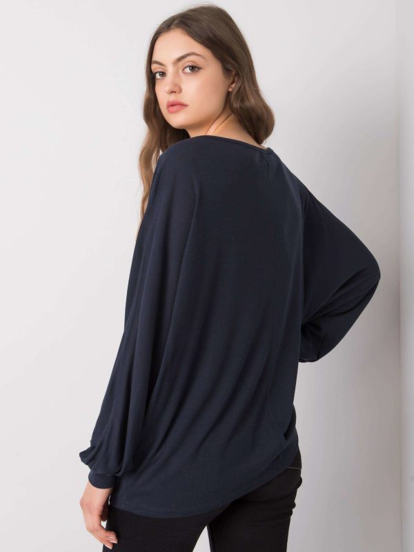 Navy blue blouse Esther RUE PARIS