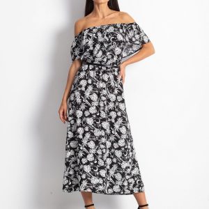 Black and White Sandbeach Dress