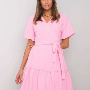 Lachelle Pink Ruffle Dress