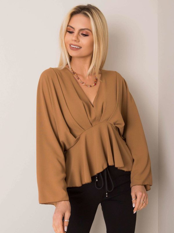 Raquela dark beige blouse