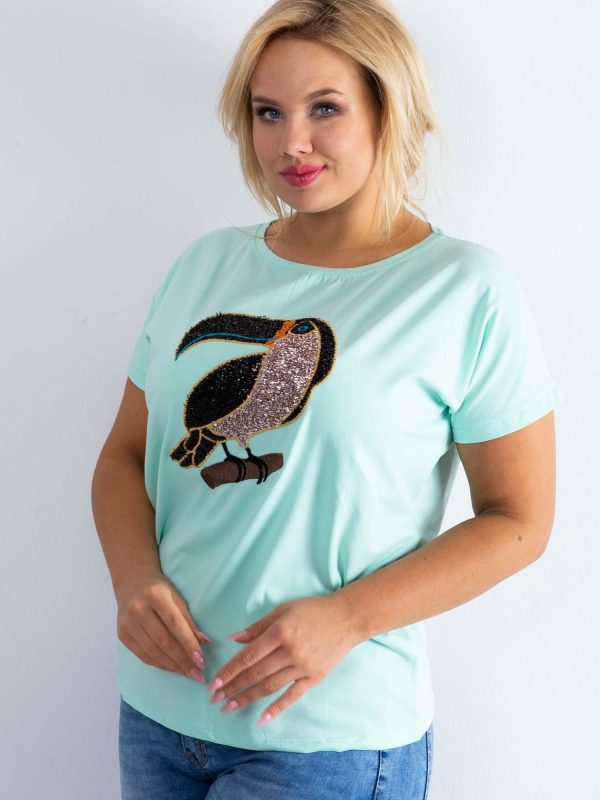 Mint T-shirt Materially PLUS SIZE