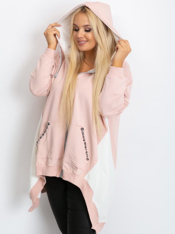 Dirty Pink Plus Size Diamond Sweatshirt