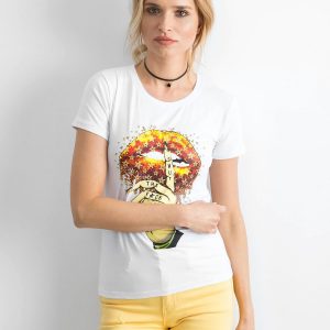 Women's T-shirt with print white