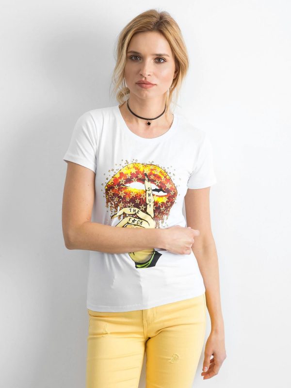 Women's T-shirt with print white