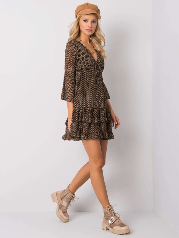 Black and beige dress Bella