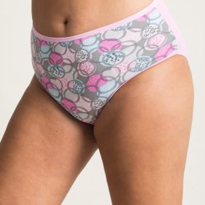 Pink Plus Size Print Panties