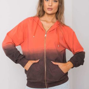 Ombre Queen's orange-brown sweatshirt