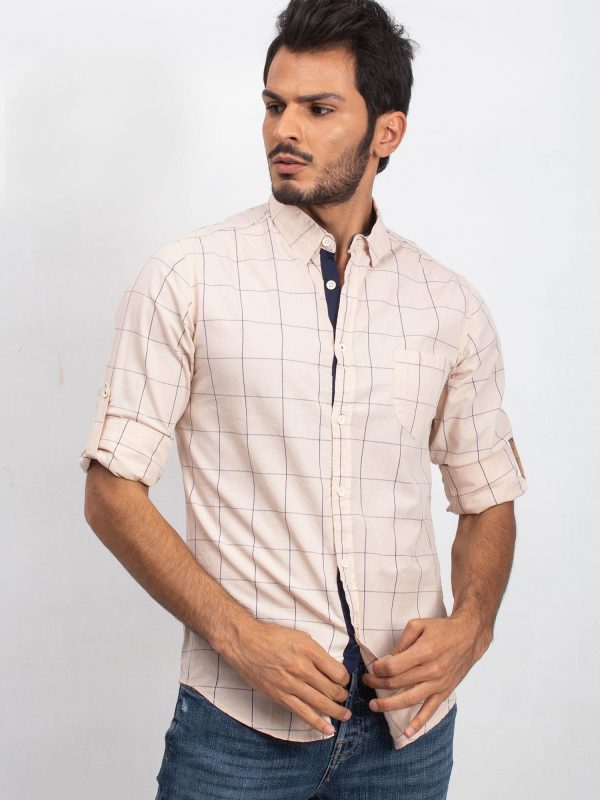 Monsieur men's light beige shirt