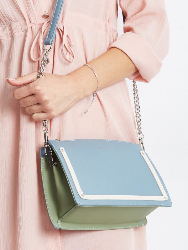 Blue-mint small handbag