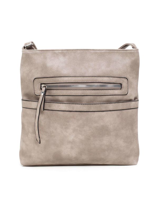 Dark beige shoulder bag