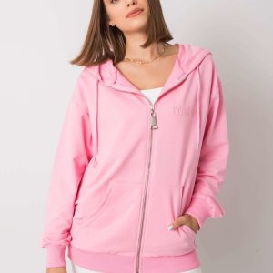 Ilaria light pink zipper sweatshirt