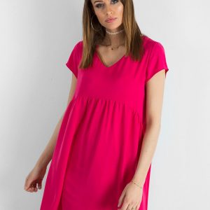 Dark pink loose dress