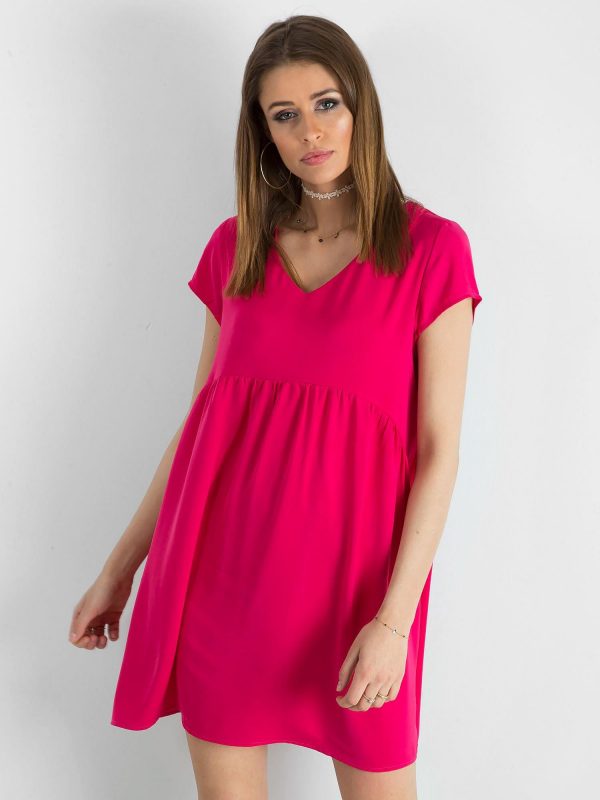 Dark pink loose dress