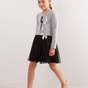 Light gray dress for girl