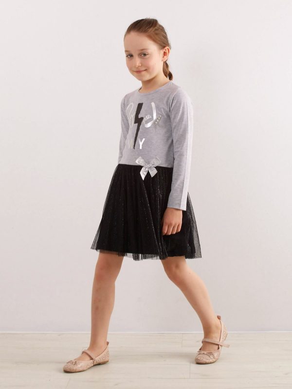 Light gray dress for girl