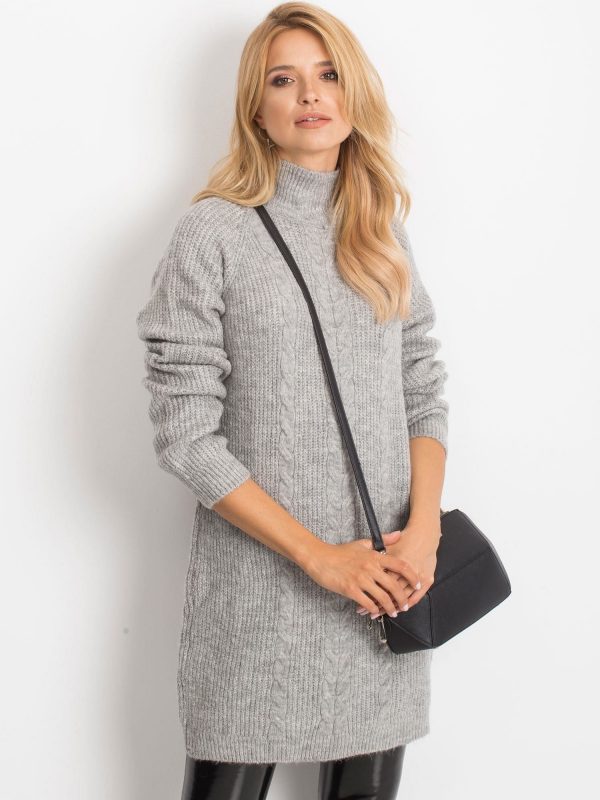 RUE PARIS Grey dress Thea