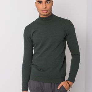 Khaki Men's Turtleneck Sweater Thiago LIWALI