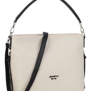 Cream bag with detachable LUIGISANTO strap