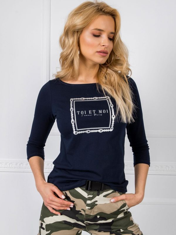 Navy blue blouse Paris