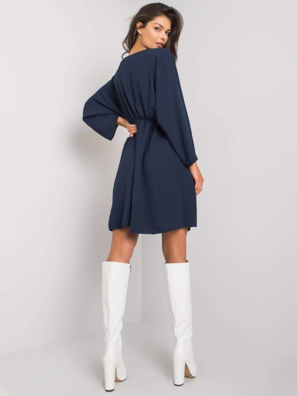 Navy blue dress by Zayna