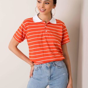 Orange Polo Shirt Libbie RUE PARIS