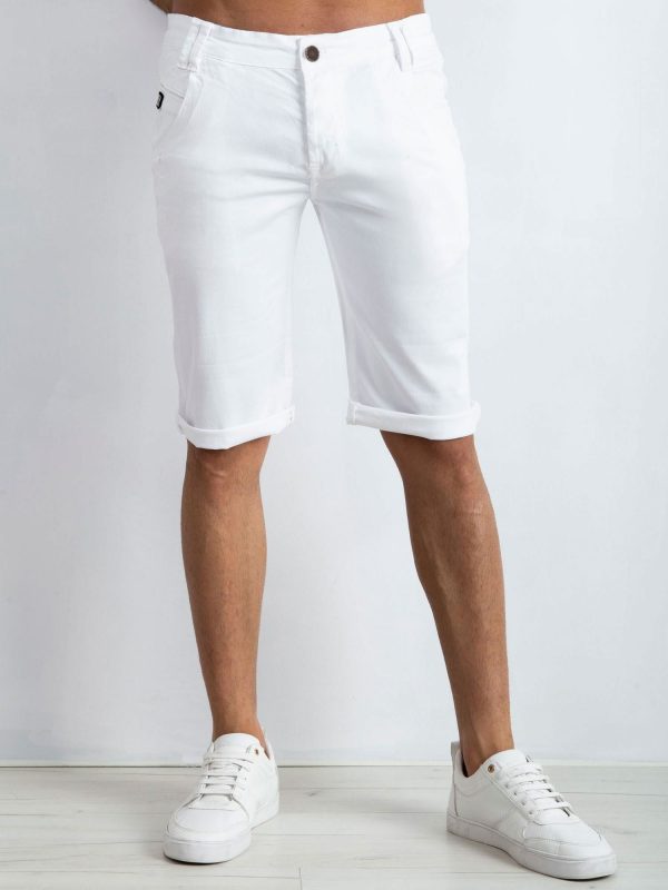 White Seeing Men's Shorts