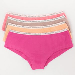 Colorful Back Print Panties 4 Pairs