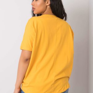 Ruthie's yellow plus size blouse