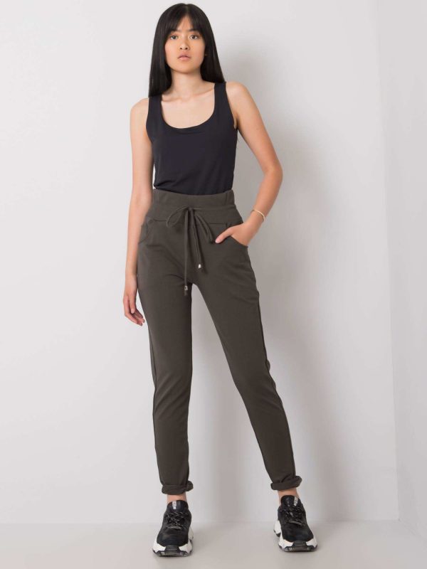 Dark khaki Mavia sweatpants