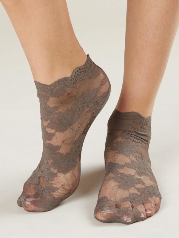 Graphite Lace Socks