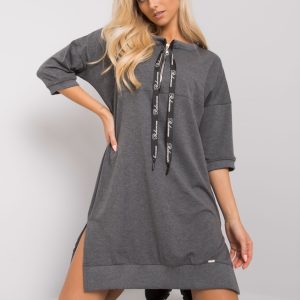 Dark Gray Earnestine Casual Dress