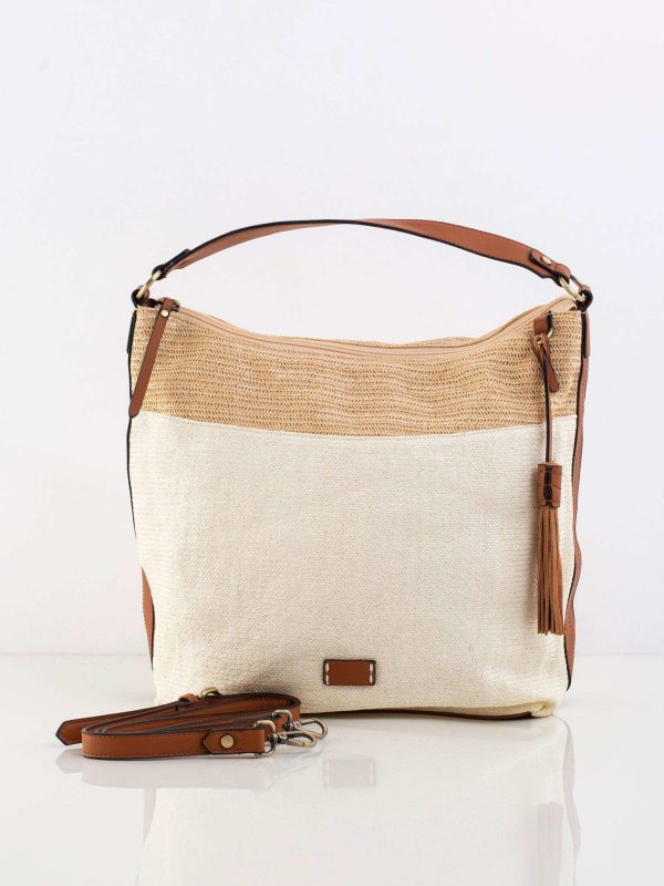 Beige Woven Bag