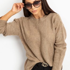 RUE PARIS Dark Beige Sweater Sunset