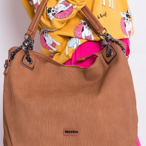 Brown shopper bag