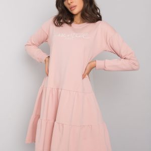 Maryville Dirty Pink Ruffle Dress