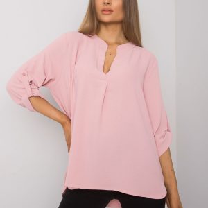 Pale pink oversized Portland blouse