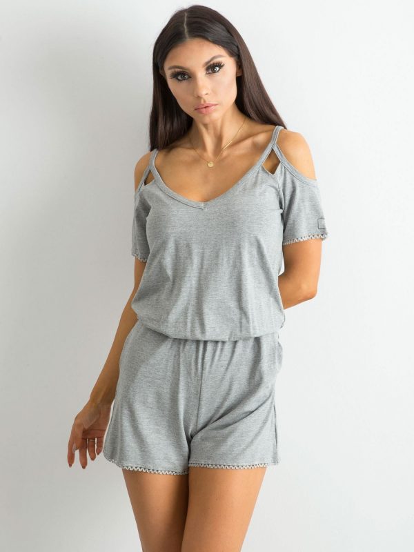 Grey jumpsuit BY O LA LA