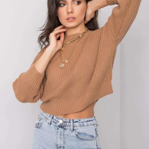 Brown classic sweater Claudette RUE PARIS