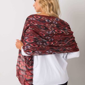 Women's Burgundy Patterned Sling