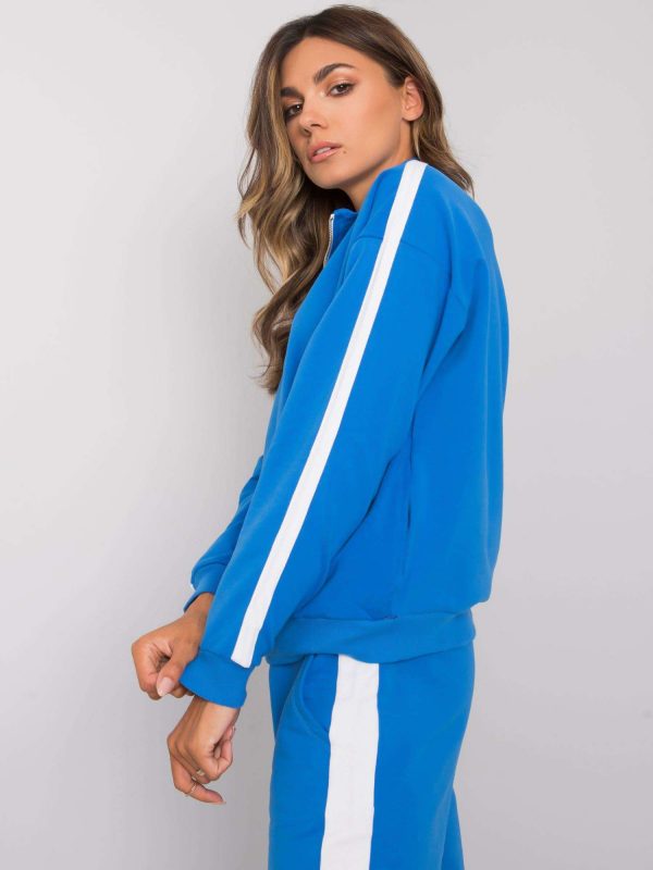 Blue women's set with stripes Aliana