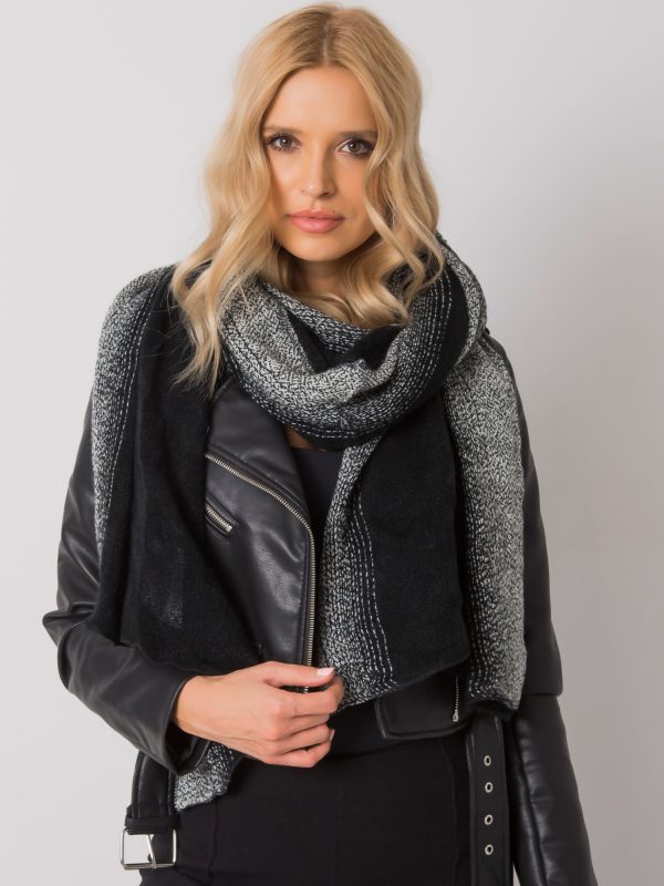 Black Knitted Scarf