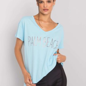 Light blue t-shirt with Denma inscription