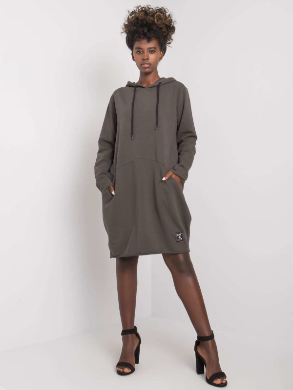 Dark khaki dress with hood Aldila