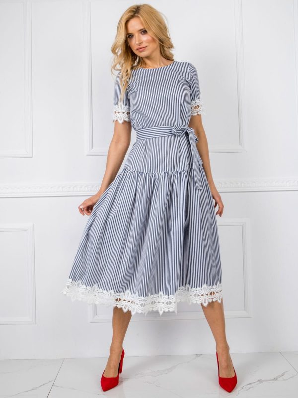 White and Navy Sea Dress