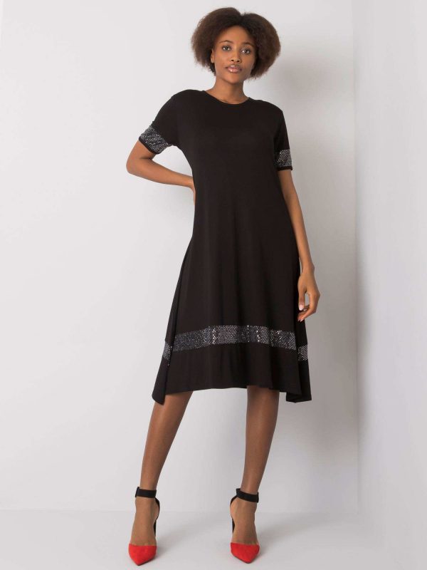 Black dress with Caila applique