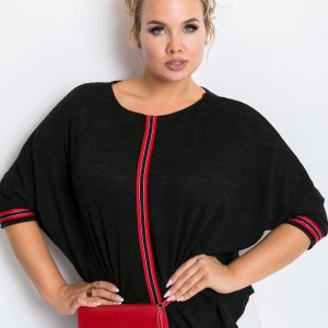 RUE PARIS Black Plus Size Sweater Baddie