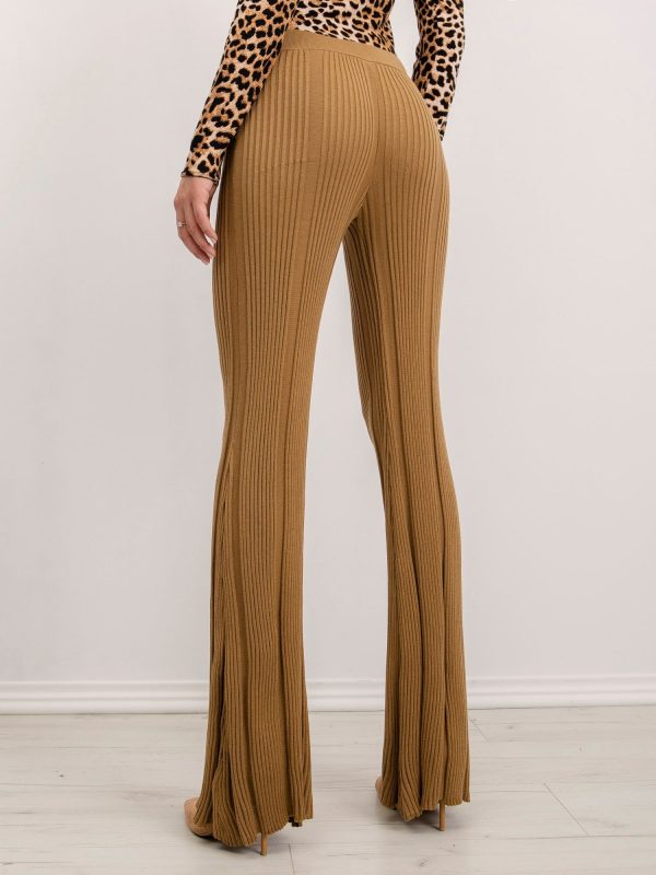 BSL Dark Beige Ribbed Trousers